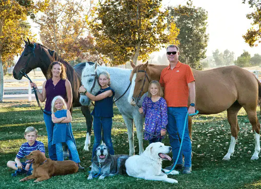 Dr. Sara Clark with her family